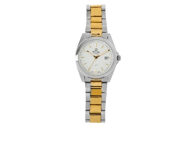 Wristwatch steel with white dial