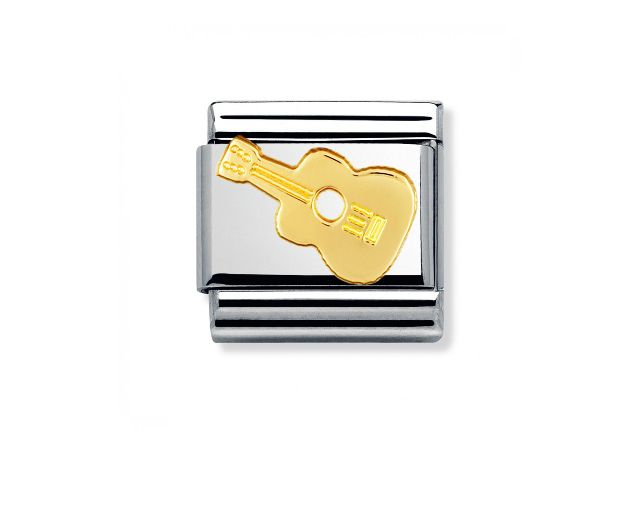 Chitarra composable acciaio e oro