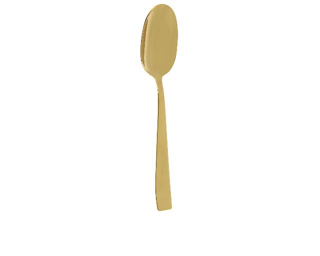 Table spoon flat gold steel