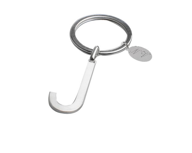 Portachiavi Argento Lettera J Selezione Zanolli 10955 2vpcj