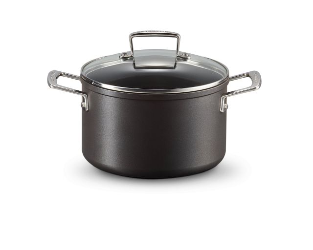 Pan in non-stick alluminium black