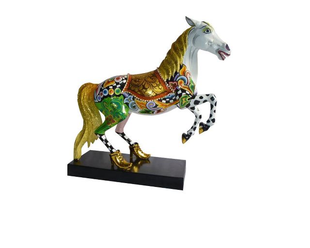 Cavallo white champion l dipinto a mano