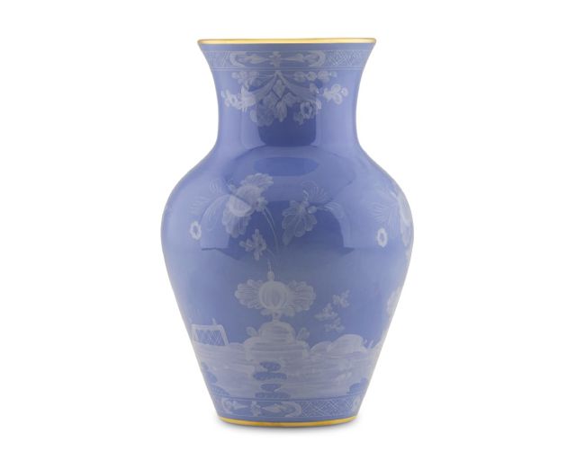 Vaso ming oriente italiano pervinca porcellana