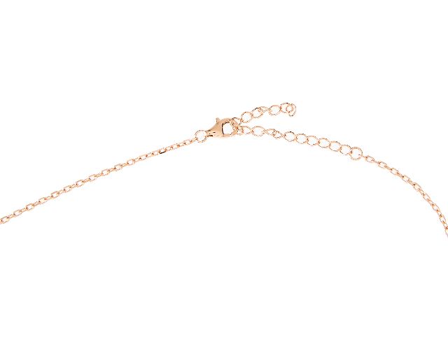 Necklace Silver Rose With Champagne Zircon Sovrani 183477 814j9492