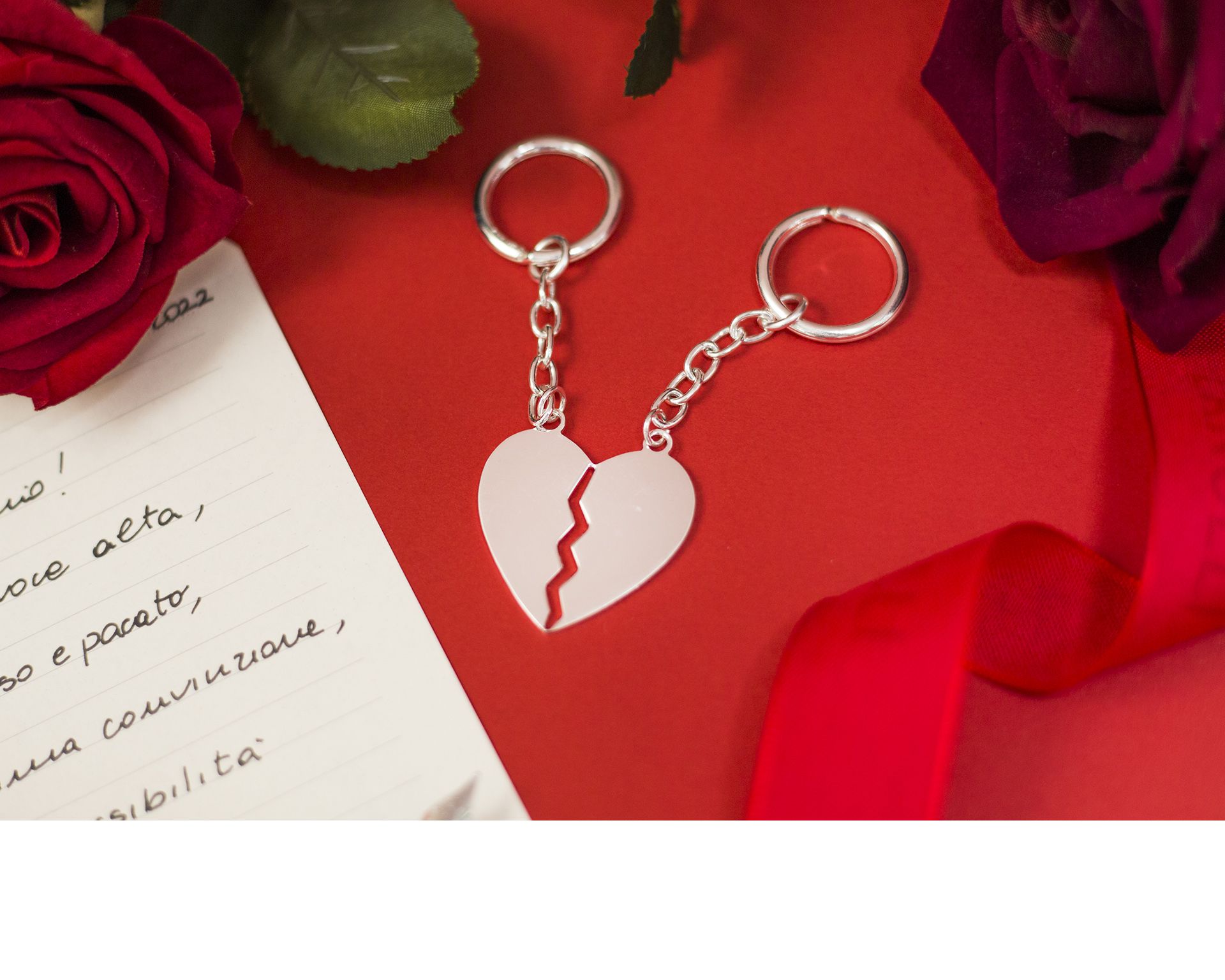 Portachiavi Divisibile Cuore Argento Selezione Zanolli 27394 611pccuore