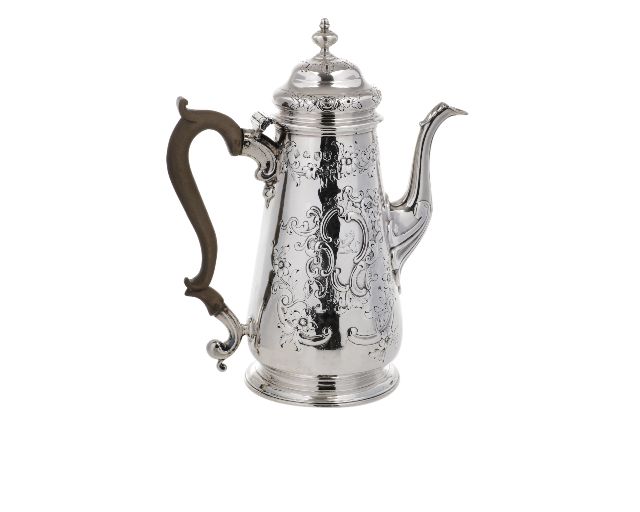 Coffeepot silver 760 grammi london (gb) 1742-1743