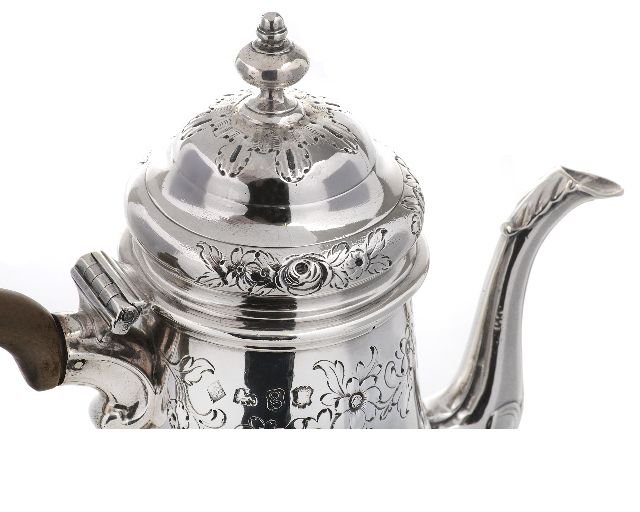 Coffeepot Silver London Gb 1742 1743 Selezione Zanolli 134095 V81r0177