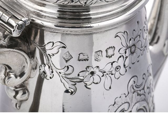 Coffeepot Silver London Gb 1742 1743 Selezione Zanolli 134095 V81r0177