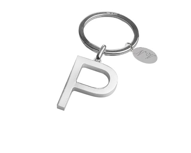 Portachiavi Argento Lettera P Selezione Zanolli 10961 2vpcp