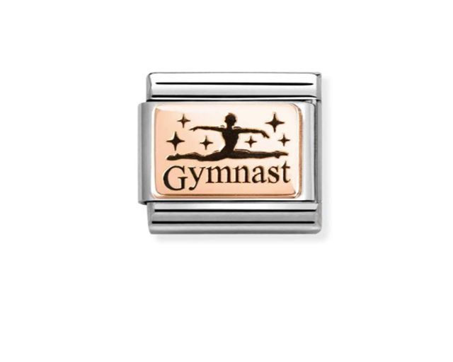 Gymnast composable steel and rosè gold