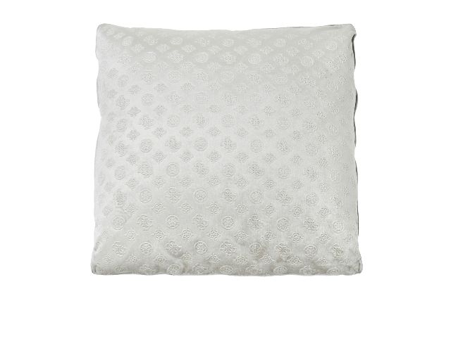 Premium velvet cushion ivory