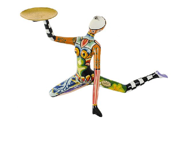 Acrobat hand painted