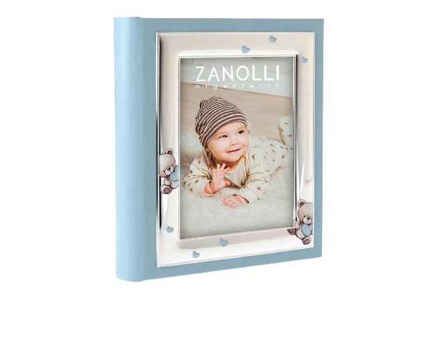 Album orsetti con cuore celeste