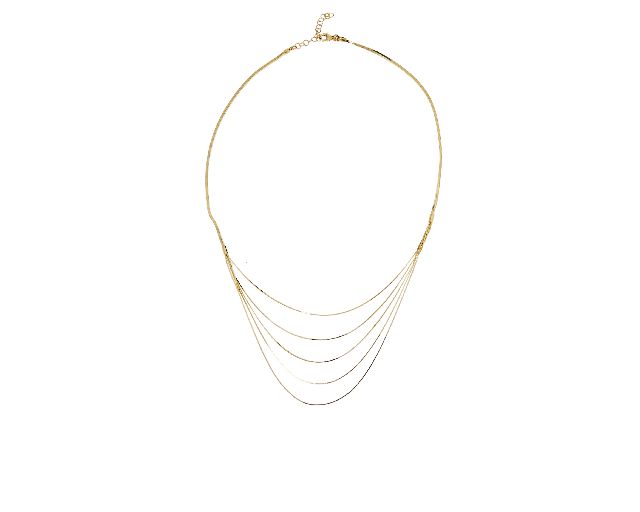 Collana Argento Dorato Con Maglia Quadra E Multifilo Centrale Selezione Zanolli 186220 611cl00411