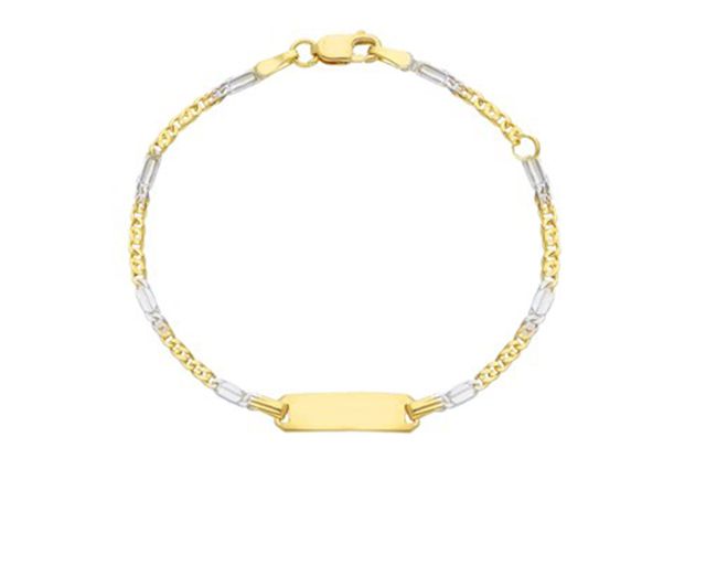Bracelet gold 750‰ with platelet