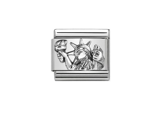 Statua della libertà composable acciaio e argento