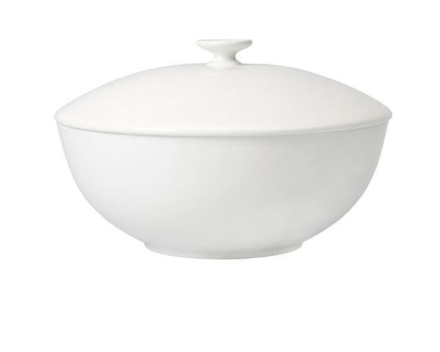 Oven pan royal porcelain with lid