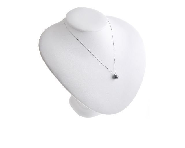 Collana Perla Nera Oro 750 Con Diamante Selezione Zanolli