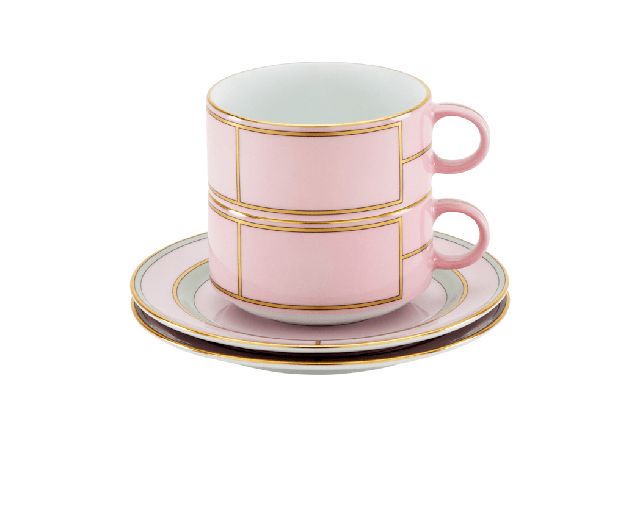 Set Tazze Te Diva Porcellana Rosa Con Piattino Richard Ginori 183611 F00800w4401gend02