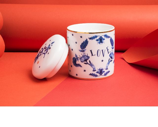 Fragrant Candle La Tavola Scomposta Porcelain Love Bitossi Home 162478 954ftb00085