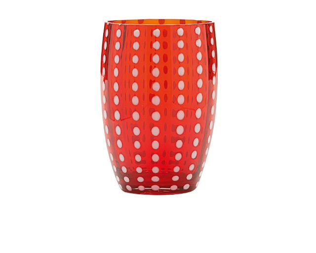 Bicchiere tumbler perle rosso