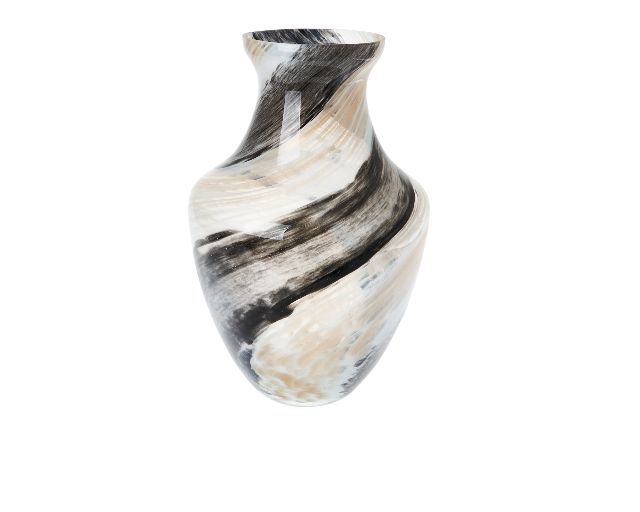 Vase ettore white and black