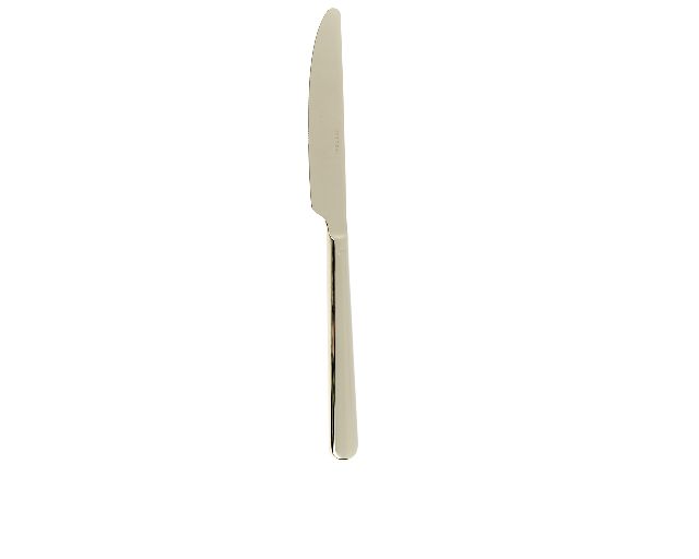 Coltello tavola linear champagne acciaio