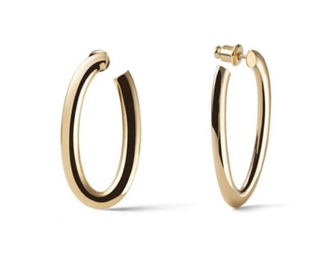Earrings classica in gilded bronze
