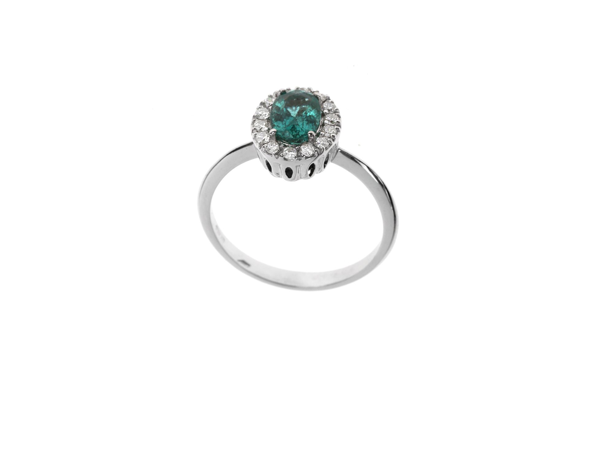Anello Oro 750 Con Smeraldo E Diamanti Selezione Zanolli