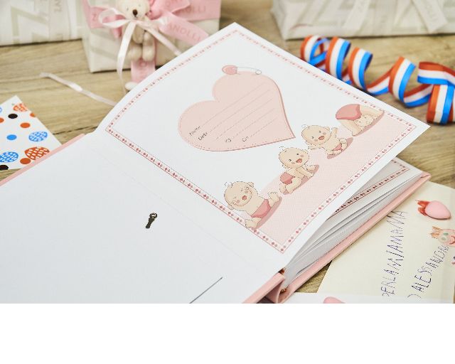 Photo Album Teddy Bear With Heart Pink Selezione Zanolli 180517 445735802ra