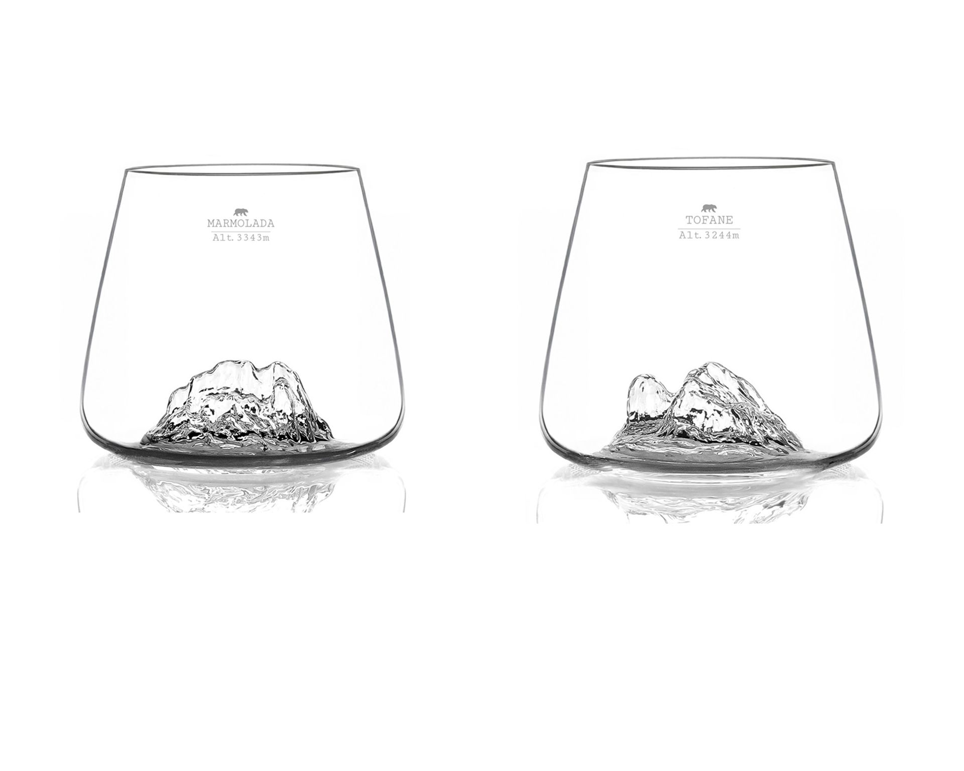 Set Bicchieri Whisky Topographic Tofanemarmolada 2 Pezzi Alaskan Maker 189444 200toma