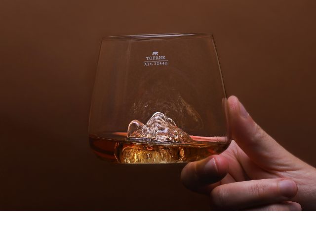 Set Bicchieri Whisky Topographic Tofanemarmolada 2 Pezzi Alaskan Maker 189444 200toma