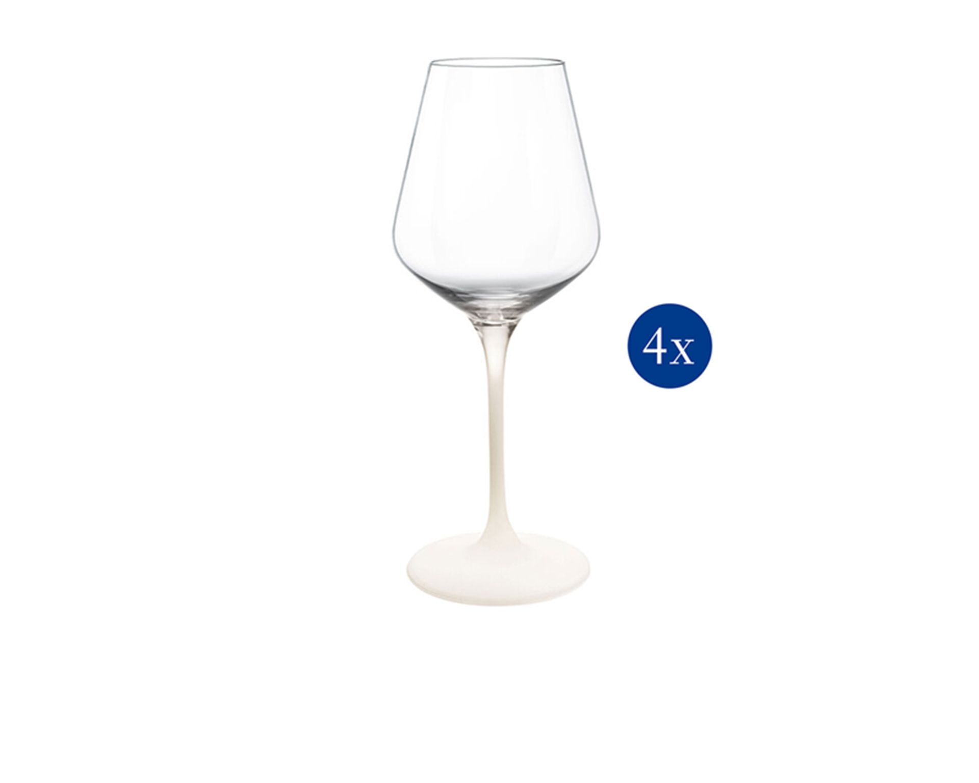 Set Bicchieri Manufacture Rock Bianco Cristallo 4 Pezzi Per Vino Bianco Villeroy E Boch