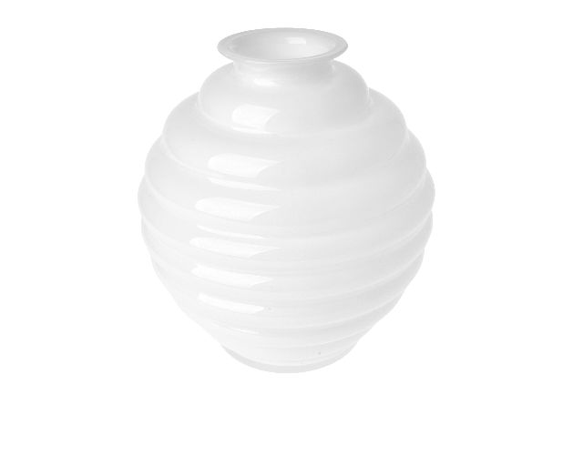 Vaso anelli bianco latte