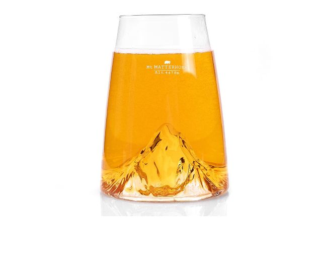 Long drink glass topographic cervino