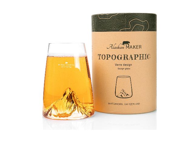 Long Drink Glass Topographic Cervino Alaskan Maker 189450 200vdm