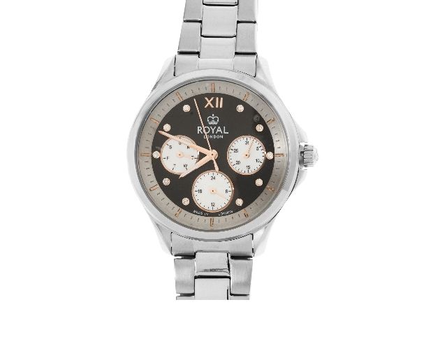 Orologio da polso donna acciaio con quadrante nero