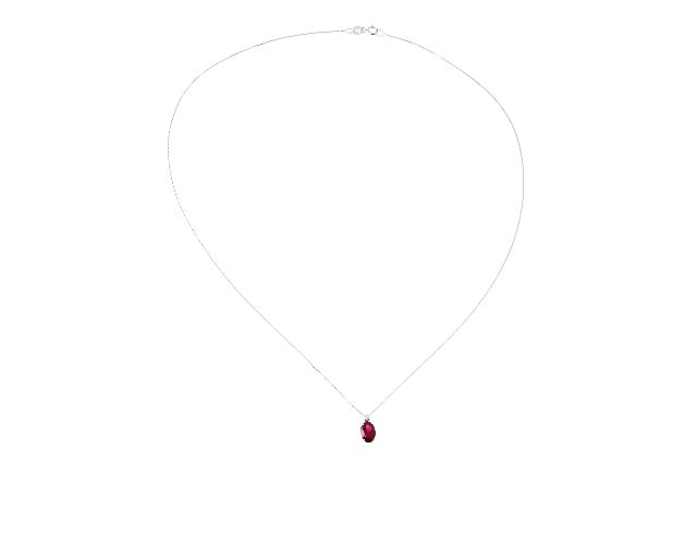 Collana Oro 750 Con Rubino E Diamanti Selezione Zanolli