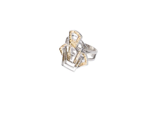 Anello chiave di volta argento