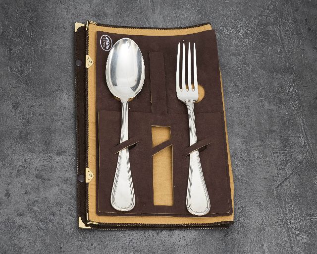 Legumes cutlery set silver 260 grammi 2 pieces in english style