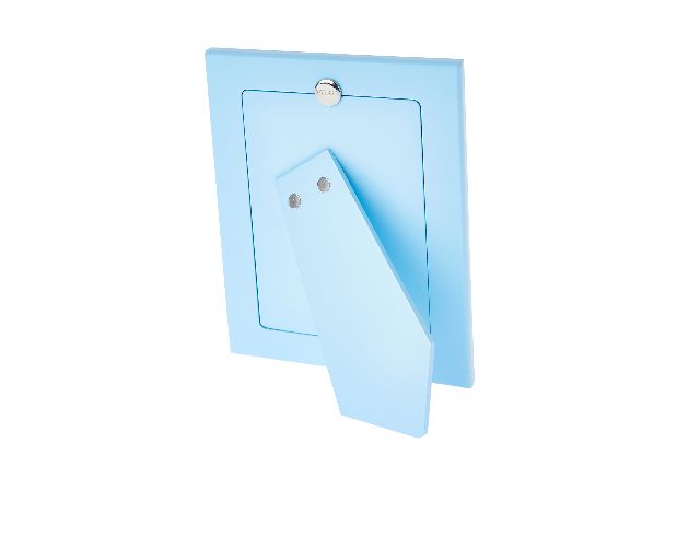 Cornice Orsetto Sleepy Argento Pvd Con Decorazione Celeste Selezione Zanolli 173331 875pu85119c