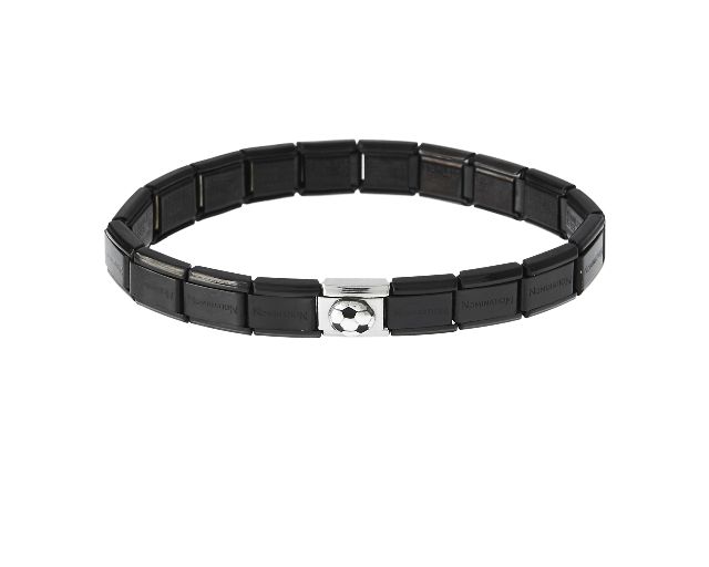 Bracelet composable steel football