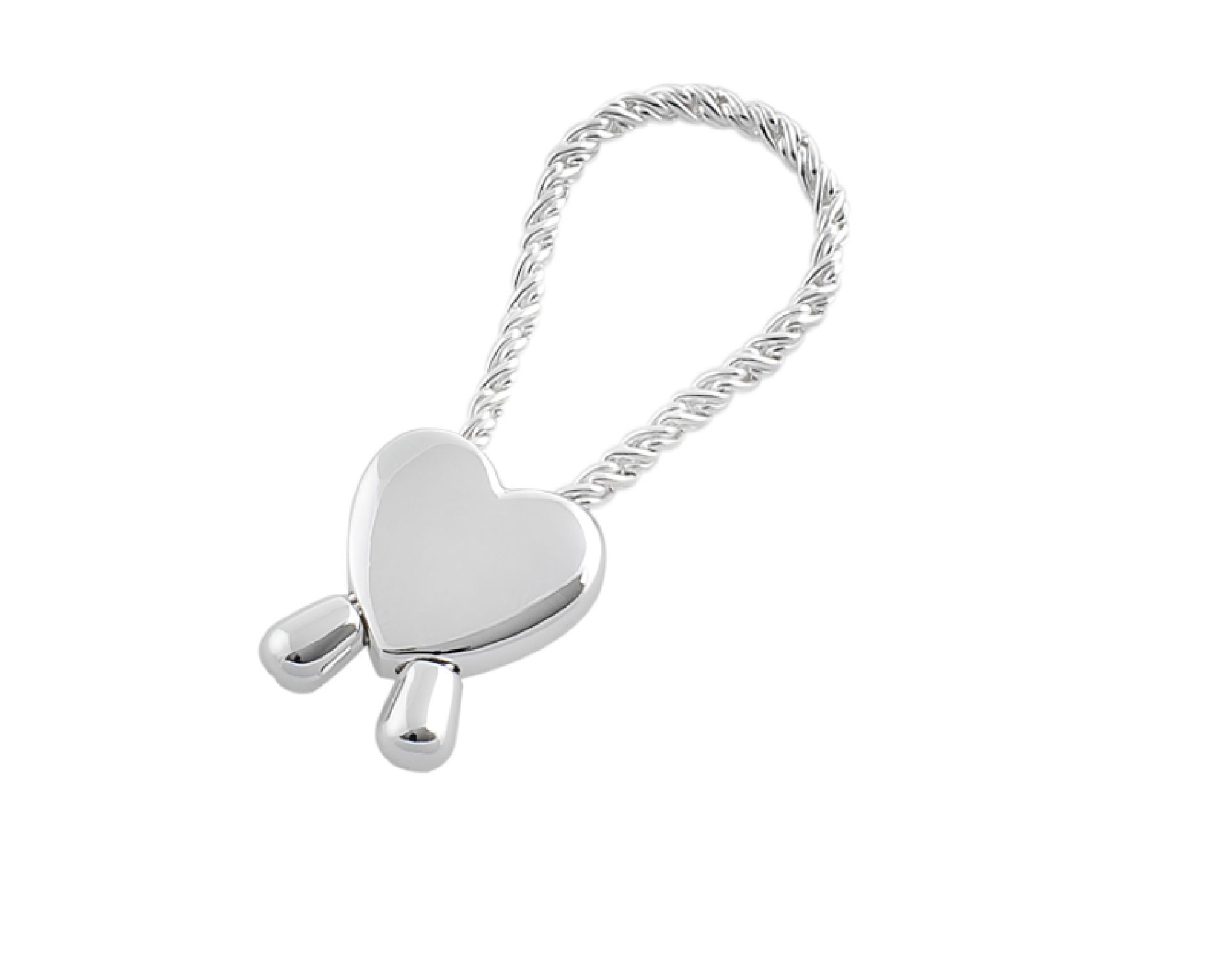 Portachiavi Argento Cappio Con Cuore Selezione Zanolli 55852 834pc369