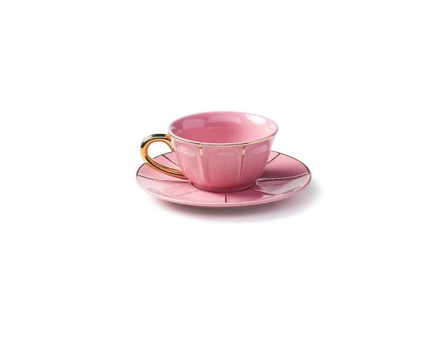 Tea Cup La Tavola Scomposta Porcelain With Saucer Bitossi Home 162568 954ftb00501