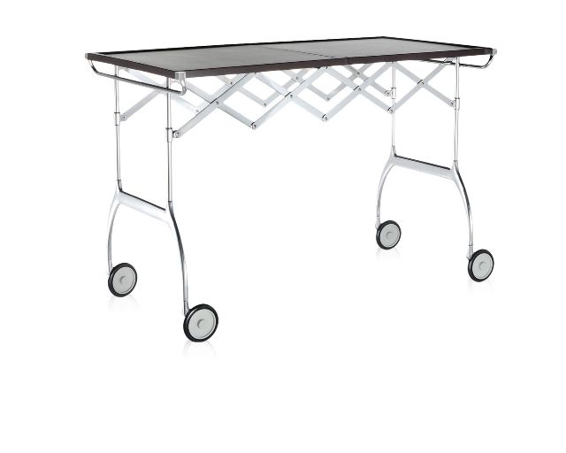 Carrello battista acciaio prugna