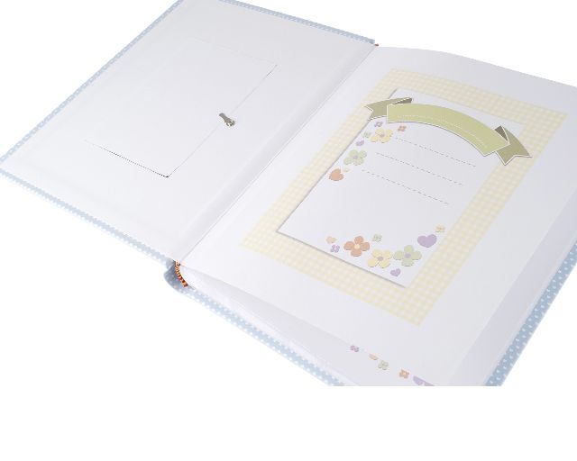 Album Teddy Bear Pvd Silver With Picture Frame Blue Selezione Zanolli 163525 875pu857220ac