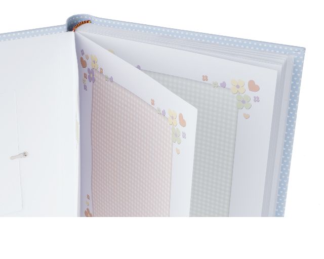Album Teddy Bear Pvd Silver With Picture Frame Blue Selezione Zanolli 163525 875pu857220ac