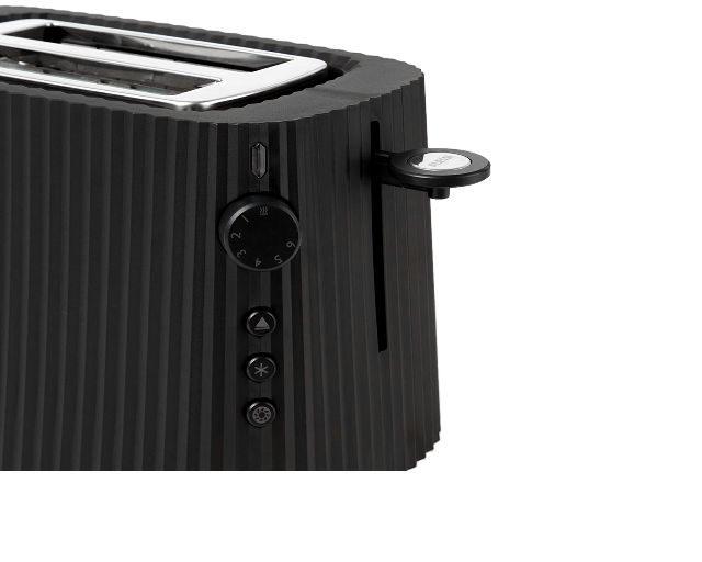 Toaster Plisse Black Alessi 166217 902mdl08b