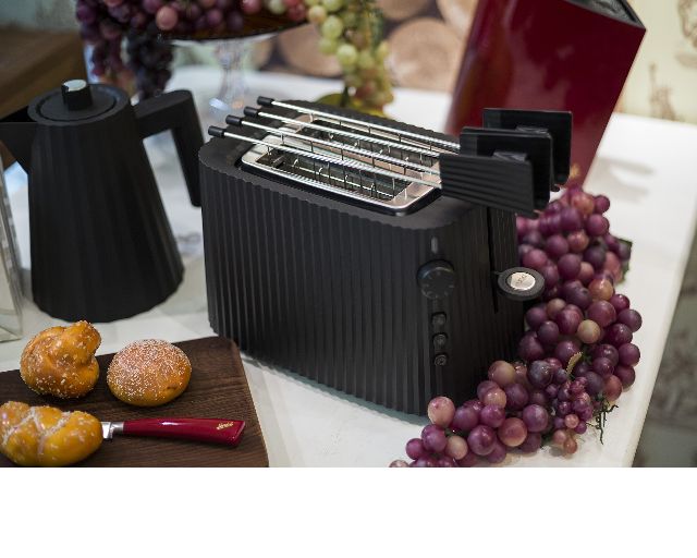 Toaster Plisse Black Alessi 166217 902mdl08b