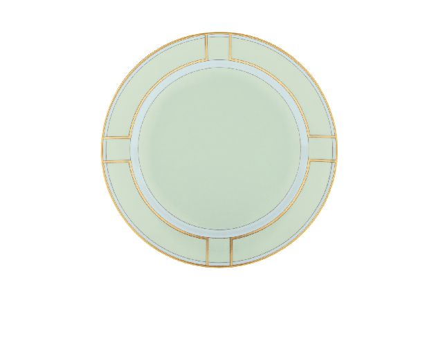 Dessert plate diva porcelain green